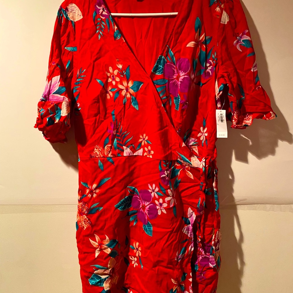 Old Navy Floral Wrap Dress